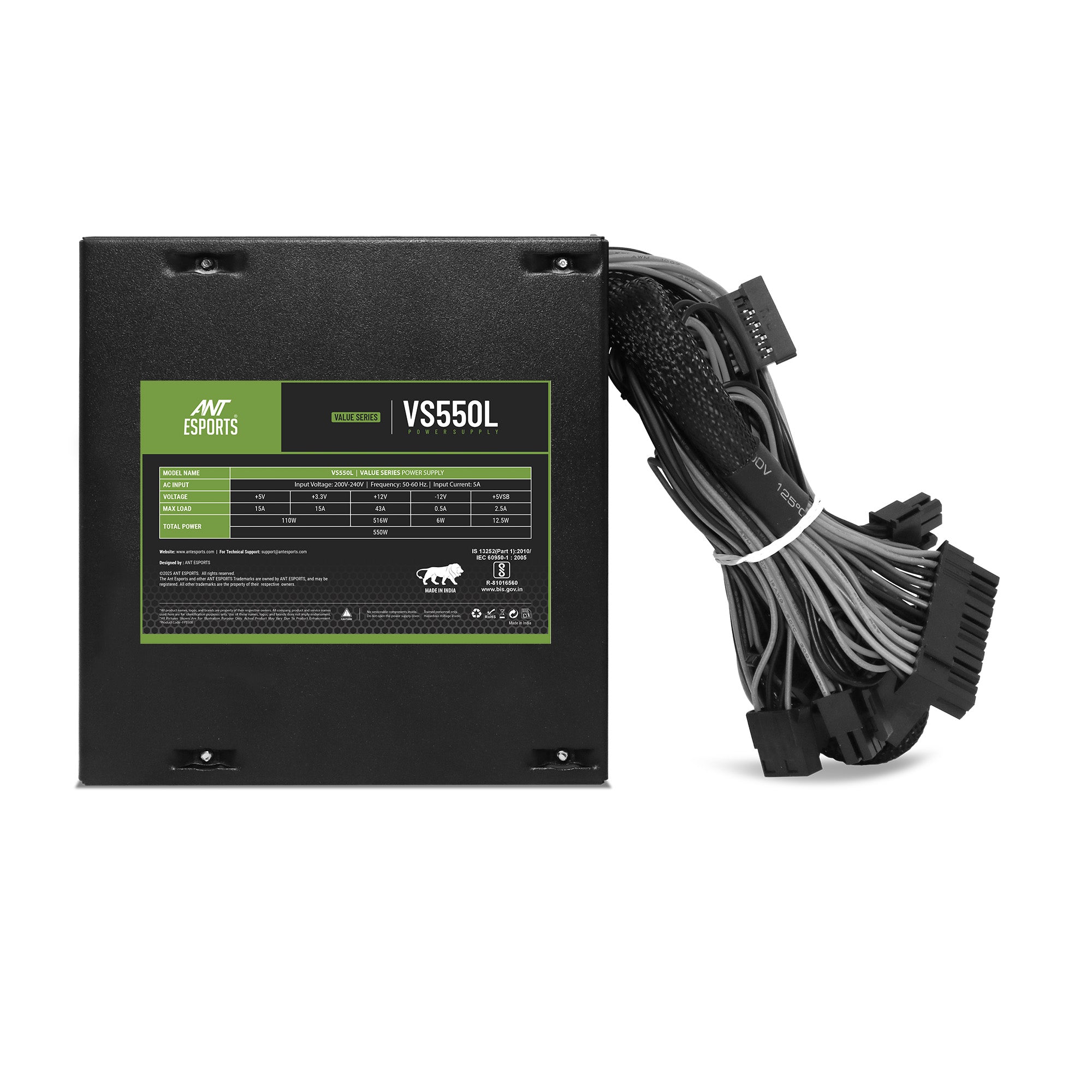 Ant Esports PSU VS550L(M.I.I.) New
