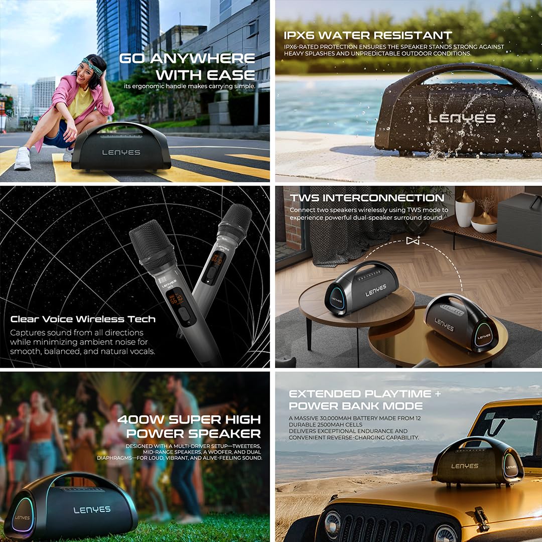 LENYES S873 400W BoomBox