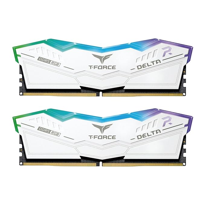TeamGroup T-Force Delta RGB 2x32GB 6400MHz White 64GB DDR5