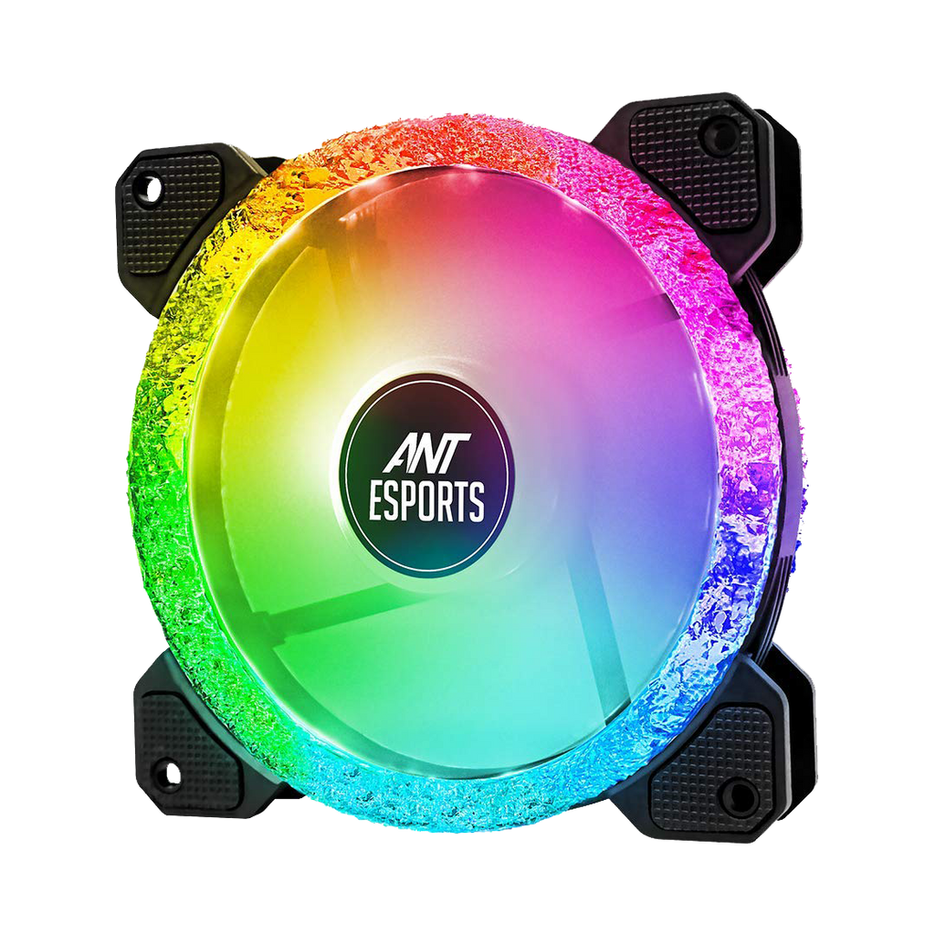 Ant Esports Superflow 120mm ARGB Black Case Fan Kit
