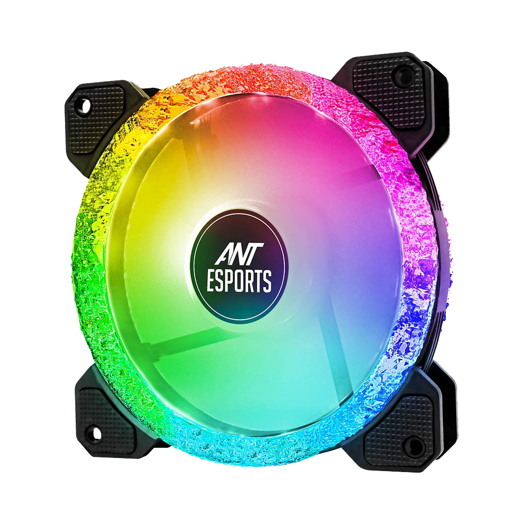 Ant Esports Superflow 120mm ARGB Black Case Fan Kit
