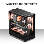 Ant Esports Chassis Crystal X6 -Black ( Chassis Without Power Supply )