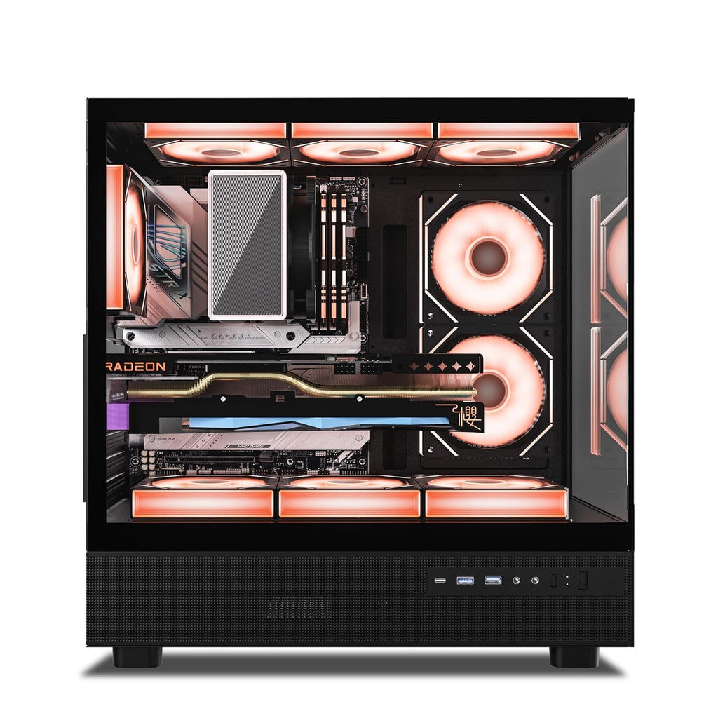 Ant Esports Chassis Crystal X6 -Black ( Chassis Without Power Supply )