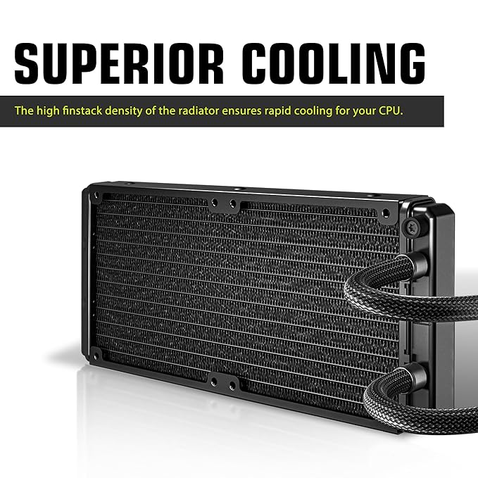 Ant Value AV240 240mm CPU Liquid Cooler/AIO - Black