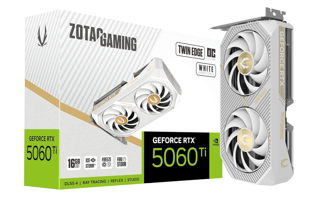 ZOTAC RTX 5060 TI 16 GB TWIN EDGE OC WHITE