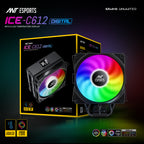 Ant Esports ICE-C612 V2 ARGB AM5/LGA1851 Black Air Cooler