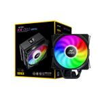 Ant Esports ICE-C400 Rainbow 120mm ARGB AM5/LGA1851 Black CPU Air Cooler
