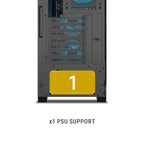 Ant Esports Chassis AQUA 360 4F - Black ( Chassis Without Power Supply )