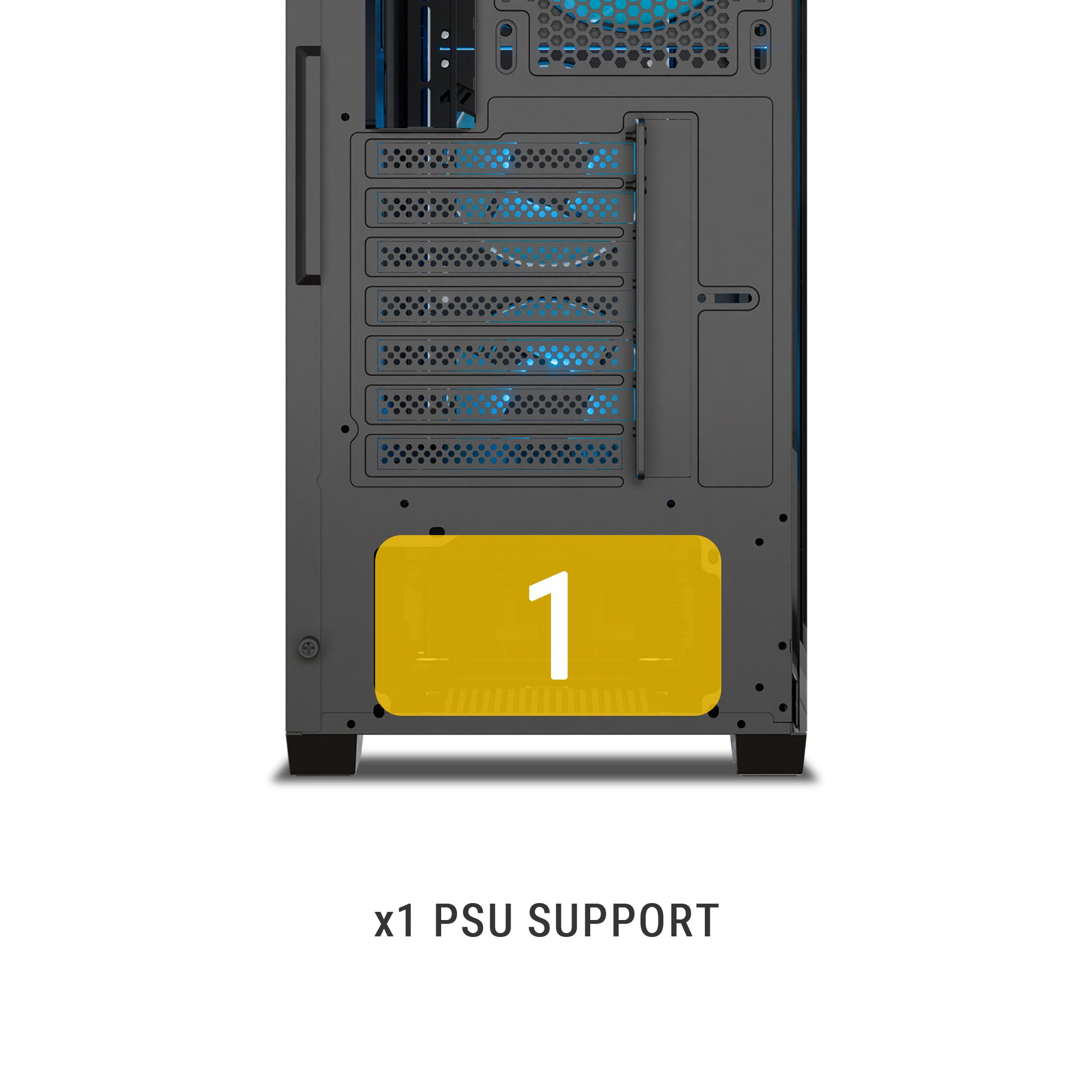 Ant Esports Chassis AQUA 360 4F - Black ( Chassis Without Power Supply )