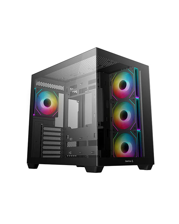 DeepCool CG530 4F WH Panoramic Tempered Glass Dual Chamber ATX Case