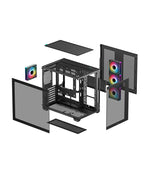 DeepCool CG530 4F WH Panoramic Tempered Glass Dual Chamber ATX Case
