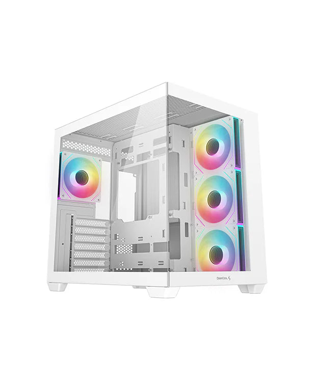 DeepCool CG530 4F WH Panoramic Tempered Glass Dual Chamber ATX Case