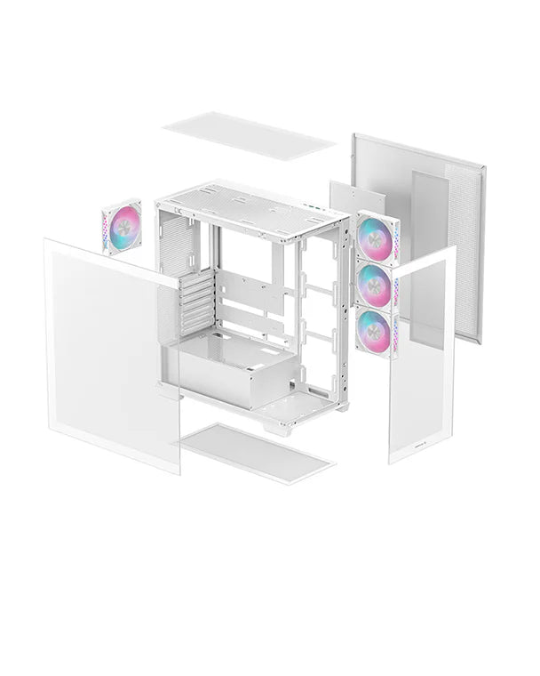 DeepCool CG580 4F WH Panoramic ATX Fish Tank Case