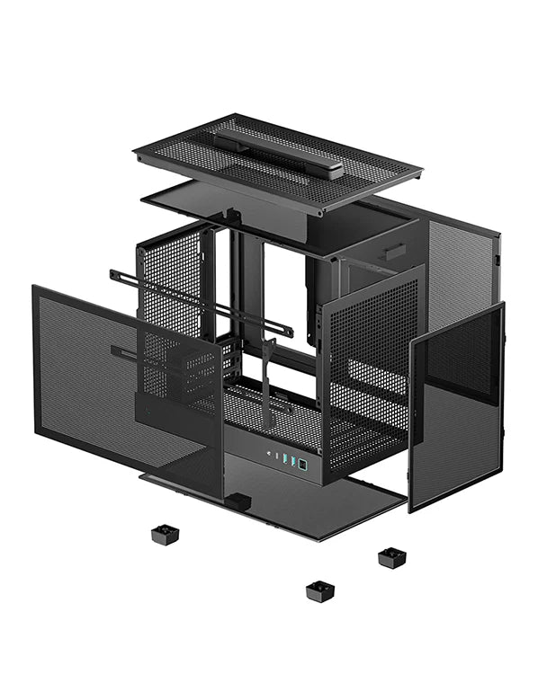 DEEPCOOL – Cabinet: CH160 MESH BLK