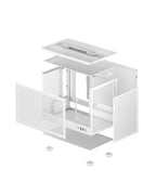 DeepCool CH160 WH Portable High Airflow Mini-ITX Case (White)