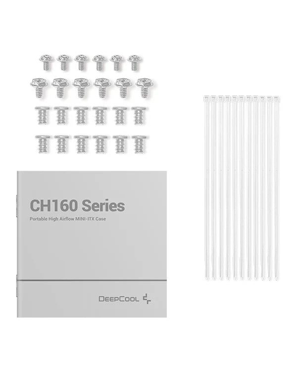 DeepCool CH160 WH Portable High Airflow Mini-ITX Case (White)