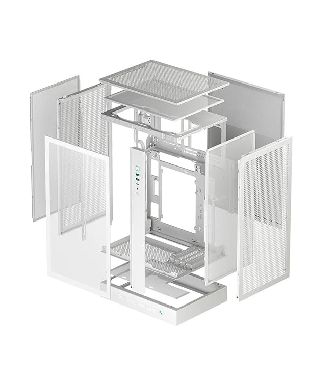 DeepCool CH270 DIGITAL WH M-ITX Case with Data Screen
