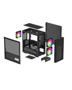 DeepCool CH360 DIGITAL M-ATX Airflow Case With Status Screen