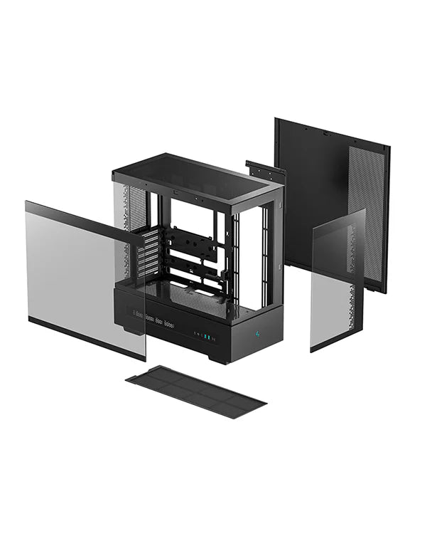 DeepCool CH690 DIGITAL Tempered Glass Single-Chamber ATX Fish Tank Case