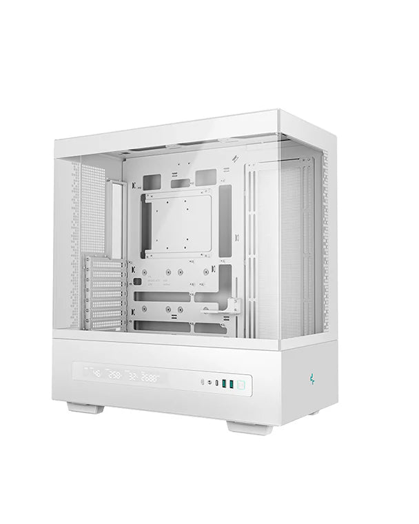 DeepCool CH690 WH DIGITAL Tempered Glass Single-Chamber ATX Fish Tank Case