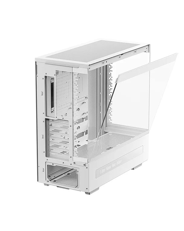 DeepCool CH690 WH DIGITAL Tempered Glass Single-Chamber ATX Fish Tank Case