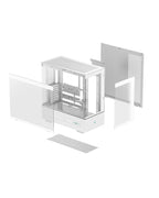 DeepCool CH690 WH DIGITAL Tempered Glass Single-Chamber ATX Fish Tank Case
