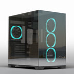 Ant Esports Chassis Crystal Mirror - Black ( Chassis Without Power Supply )