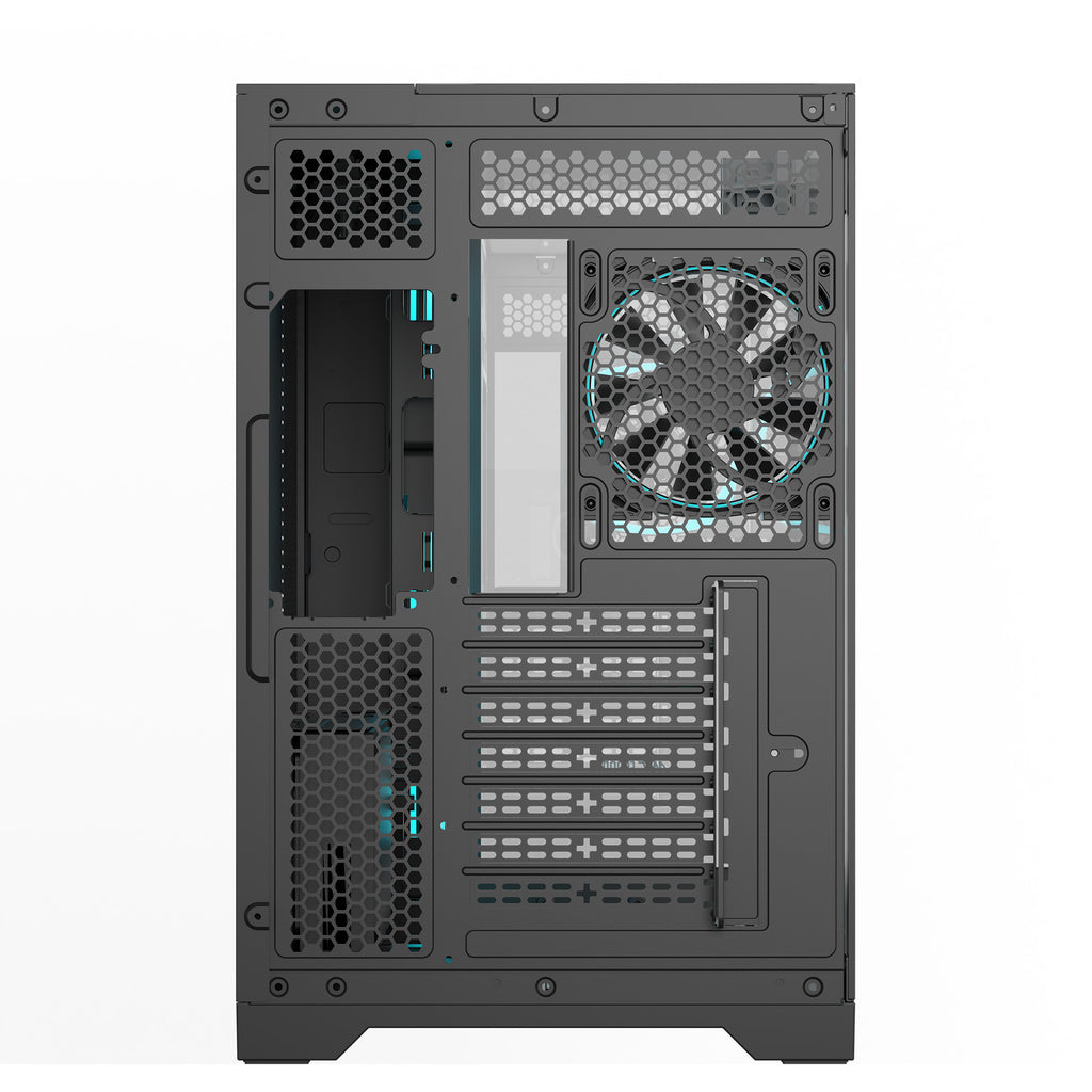 Ant Esports Chassis Crystal Mirror - Black ( Chassis Without Power Supply )