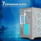 Ant Esports Chassis Crystal Mirror - White ( Chassis Without Power Supply )
