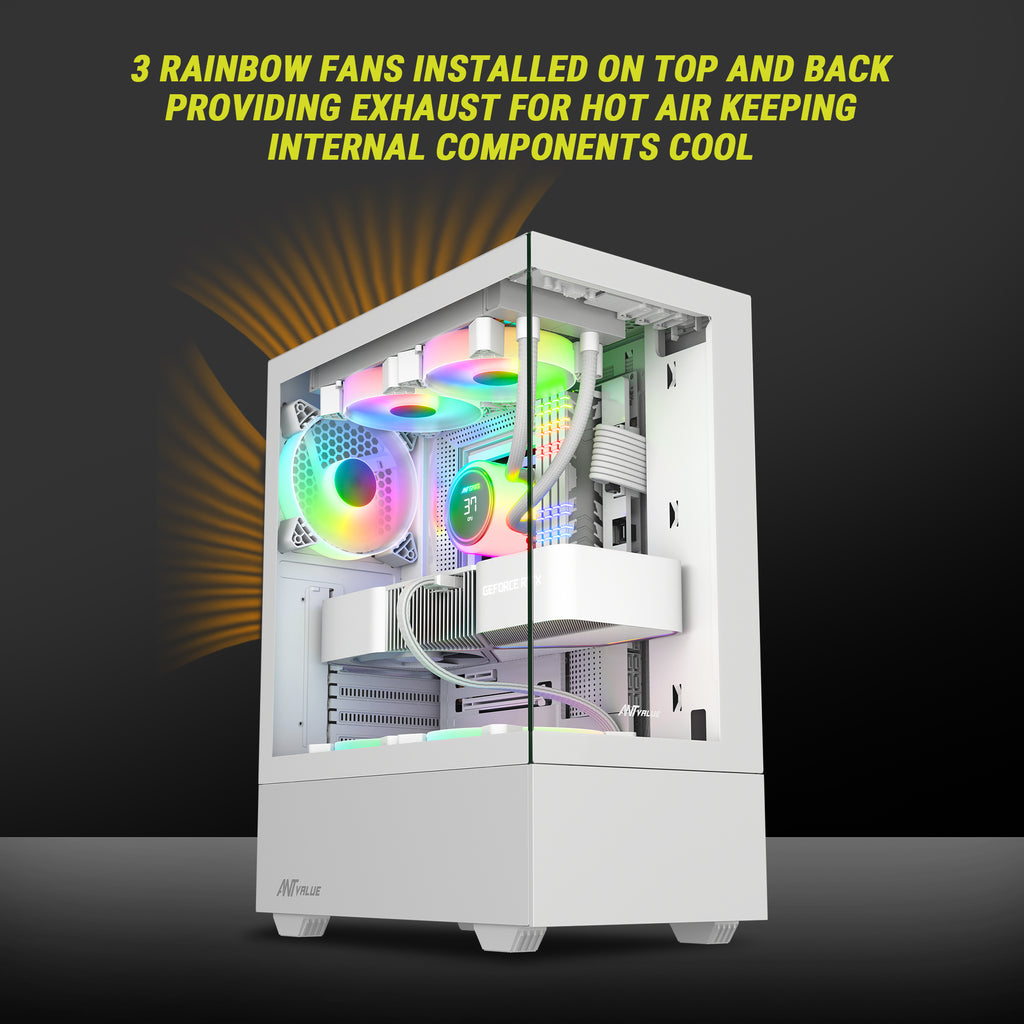 Ant Value Chassis CV100 White ( Chassis Without Power Supply)