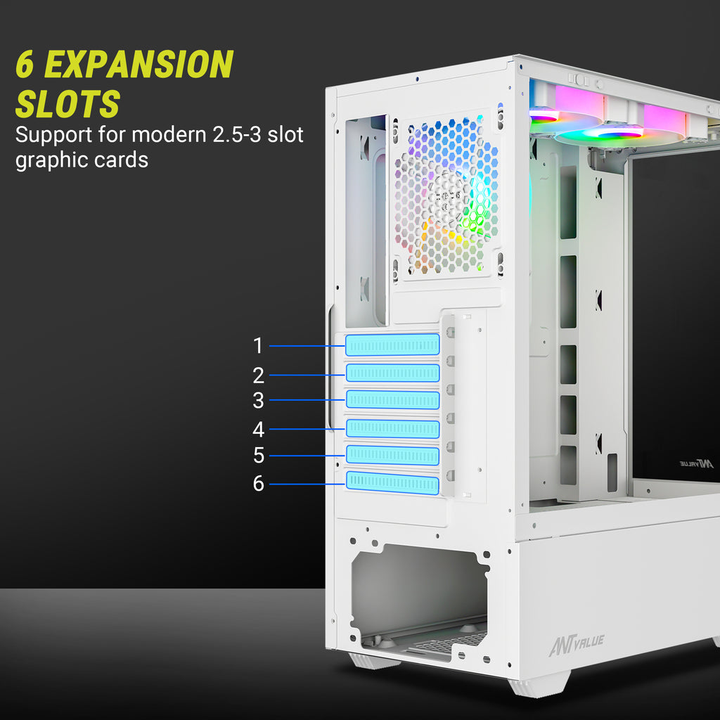 Ant Value Chassis CV100 White ( Chassis Without Power Supply)