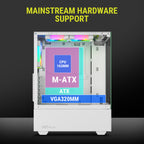 Ant Value Chassis CV100 White ( Chassis Without Power Supply)