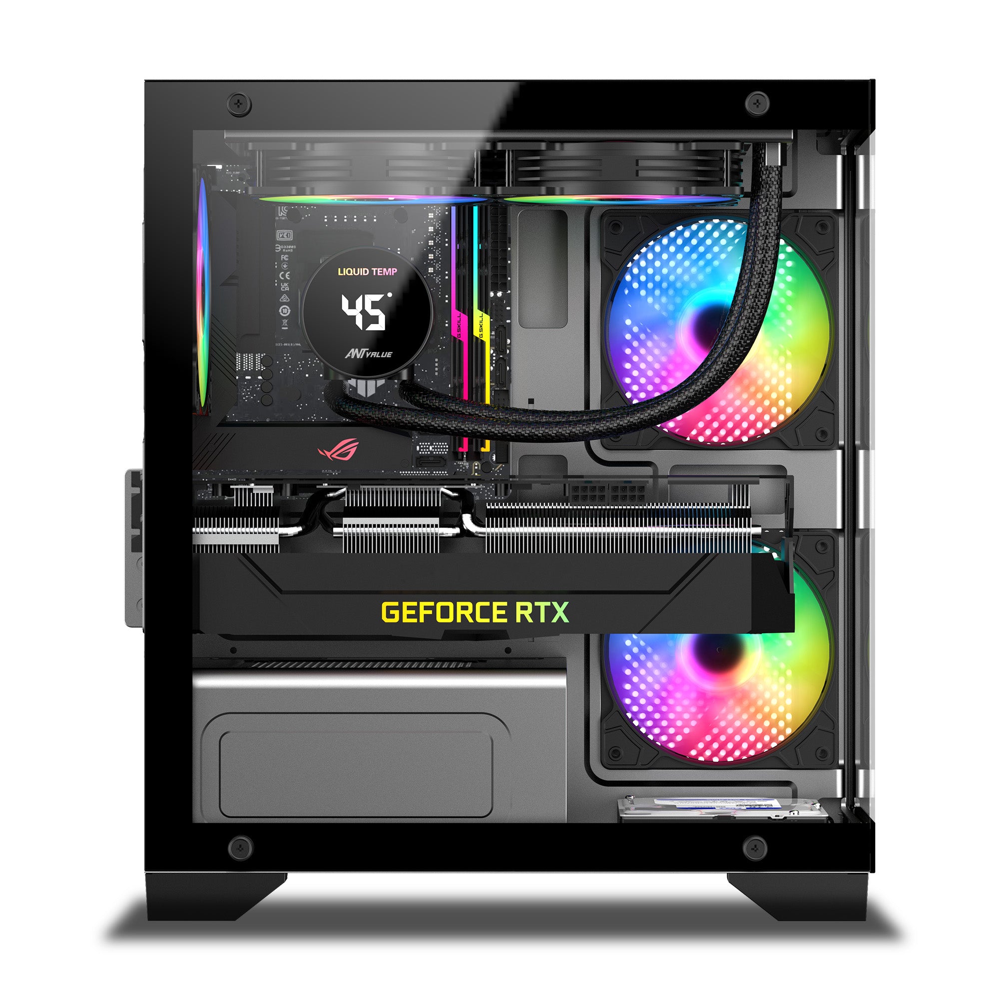 Ant Value Chassis CV200 Black ( Chassis Without Power Supply )