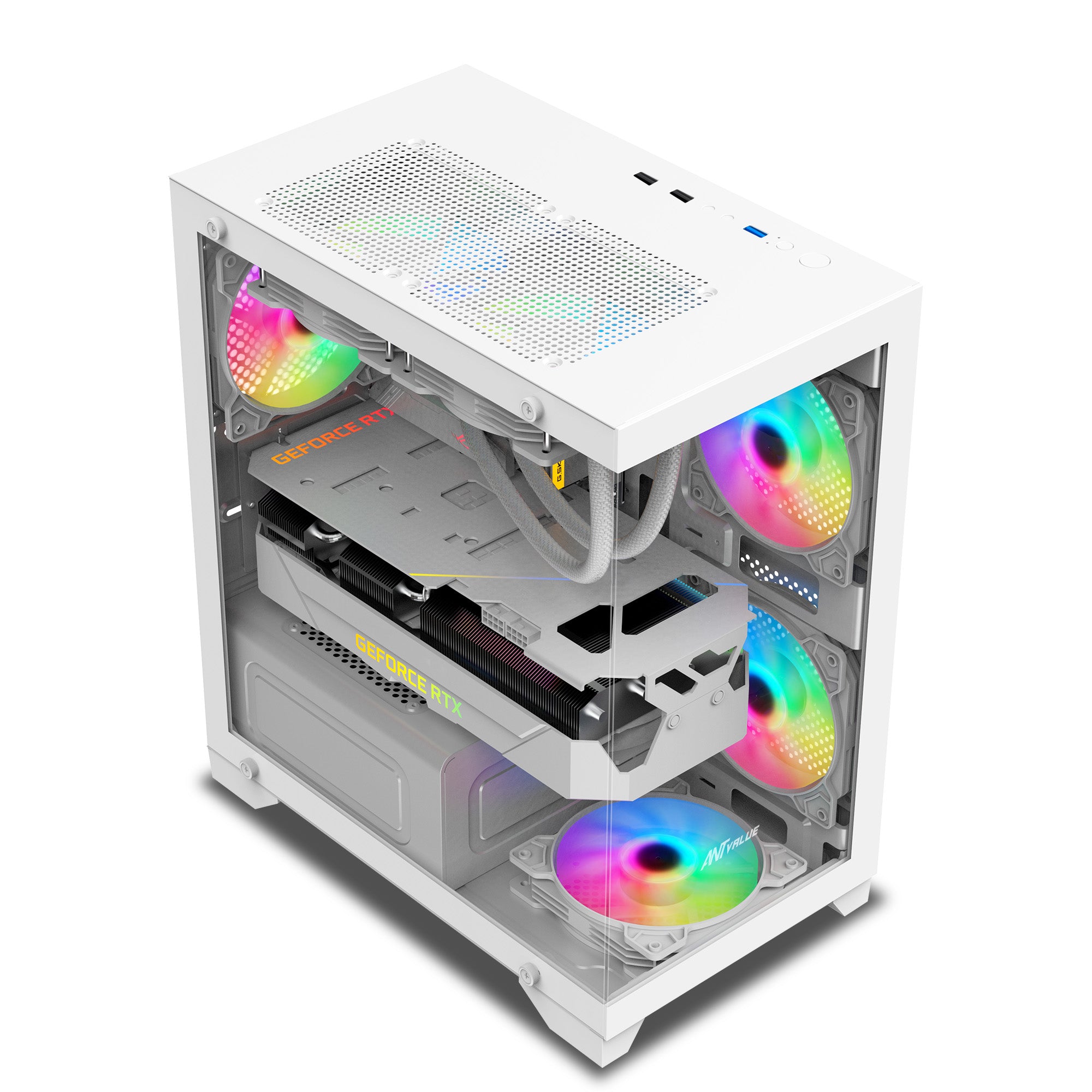 Ant Value Chassis CV200 White ( Chassis Without Power Supply )