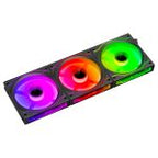 Ant Esports Crystaflow 3x120mm ARGB Black Case Fans Kit