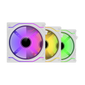 Ant Esports Crystaflow 3x120mm ARGB White Case Fans Kit