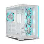Ant Esports Chassis Crystal ARC - White ( Chassis Without Power Supply )