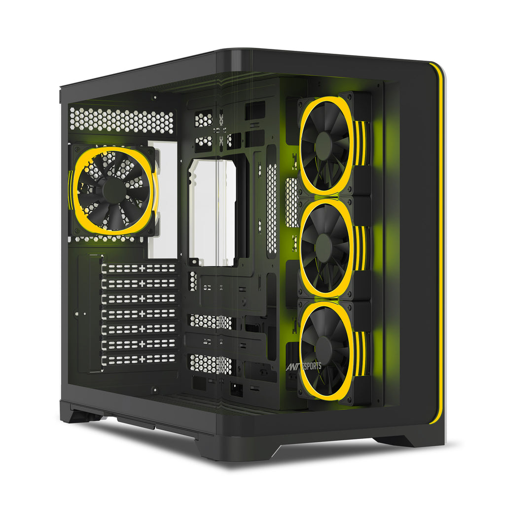 Ant Esports Chassis Crystal ARC - Black ( Chassis Without Power Supply )