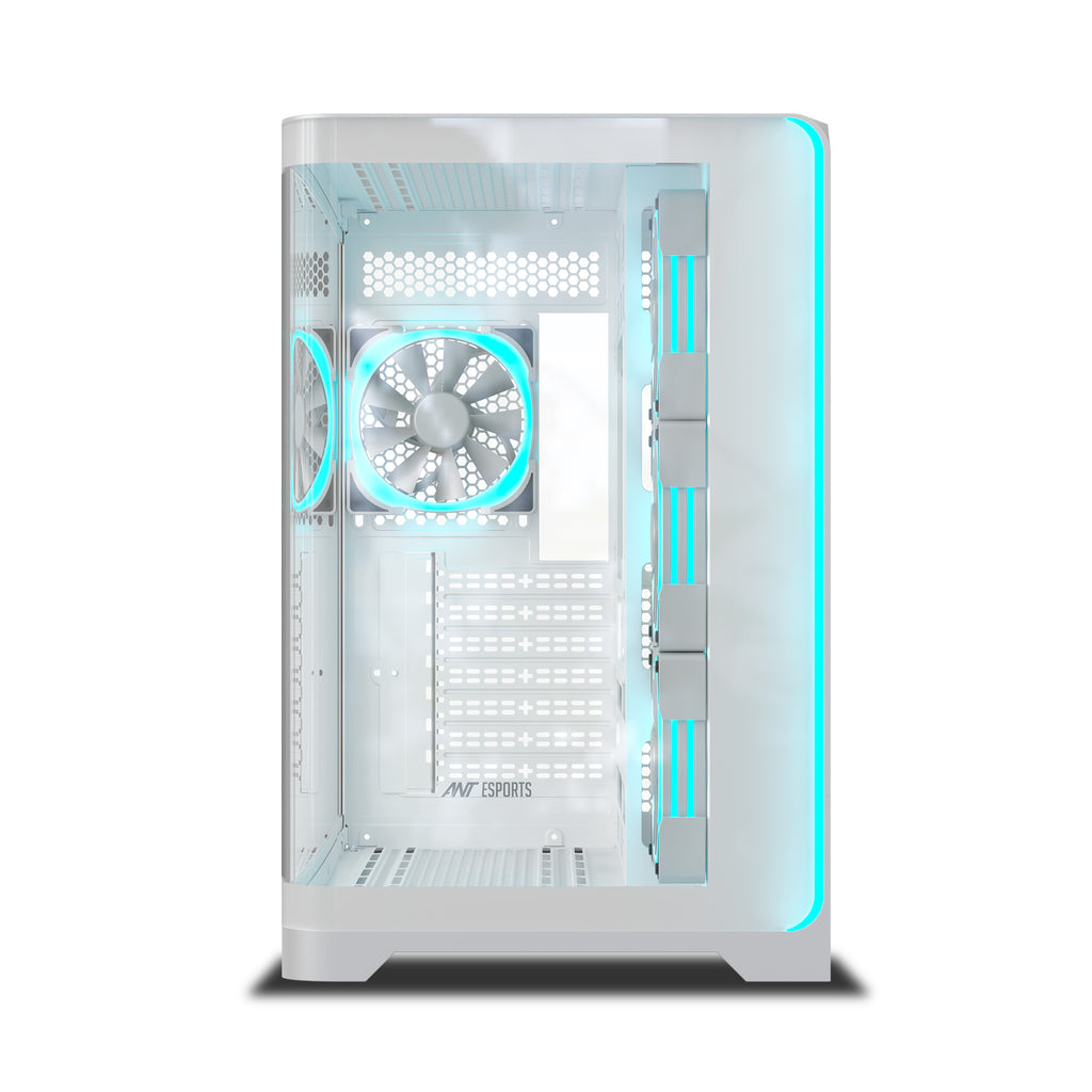 Ant Esports Chassis Crystal ARC - White ( Chassis Without Power Supply )