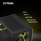 Ant Esports Chassis Crystal ARC - Black ( Chassis Without Power Supply )