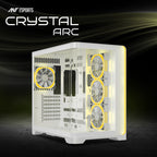 Ant Esports Chassis Crystal ARC - White ( Chassis Without Power Supply )