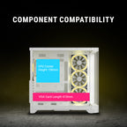 Ant Esports Chassis Crystal ARC - White ( Chassis Without Power Supply )