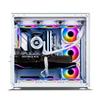 Ant Esports Chassis Crystal  -White ( Chassis Without PSU )