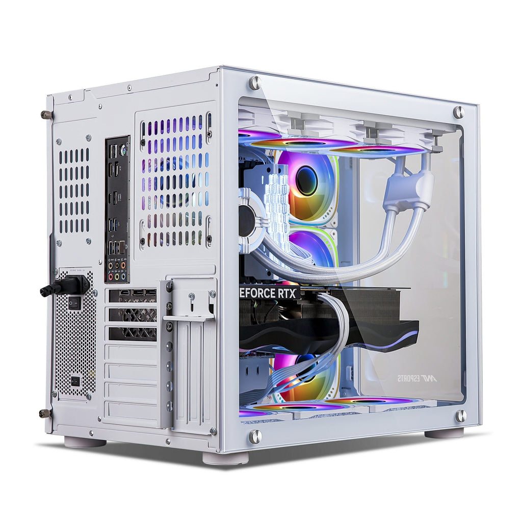 Ant Esports Chassis Crystal  -White ( Chassis Without PSU )