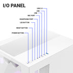 Ant Esports Chassis CRYSTAL Z2 White ( Chassis Without Power Supply )
