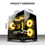 Ant Esports Chassis CRYSTAL Z2 Black ( Chassis Without Power Supply )