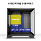Ant Esports Chassis CRYSTAL Z2 Black ( Chassis Without Power Supply )