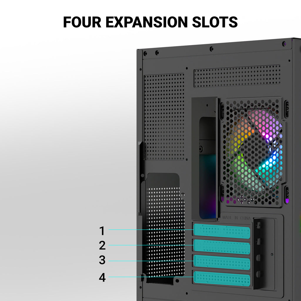 Ant Esports Chassis CRYSTAL Z2 Black ( Chassis Without Power Supply )