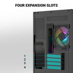 Ant Esports Chassis CRYSTAL Z2 Black ( Chassis Without Power Supply )