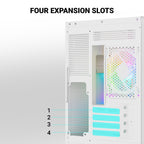 Ant Esports Chassis CRYSTAL Z2 White ( Chassis Without Power Supply )